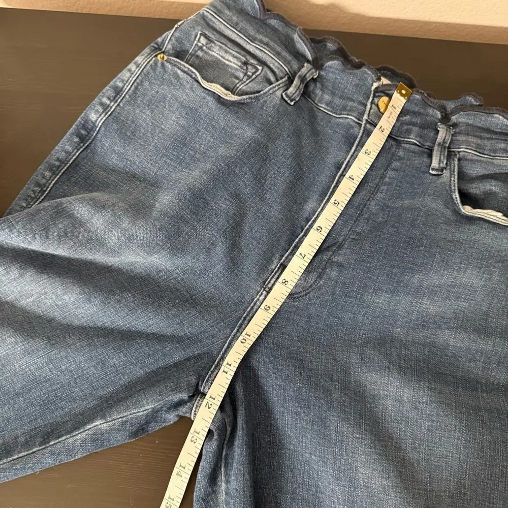 Frame Starwood Jeans Womens Sz 29 Blue Scallop Edge Splendor Straight Leg Denim